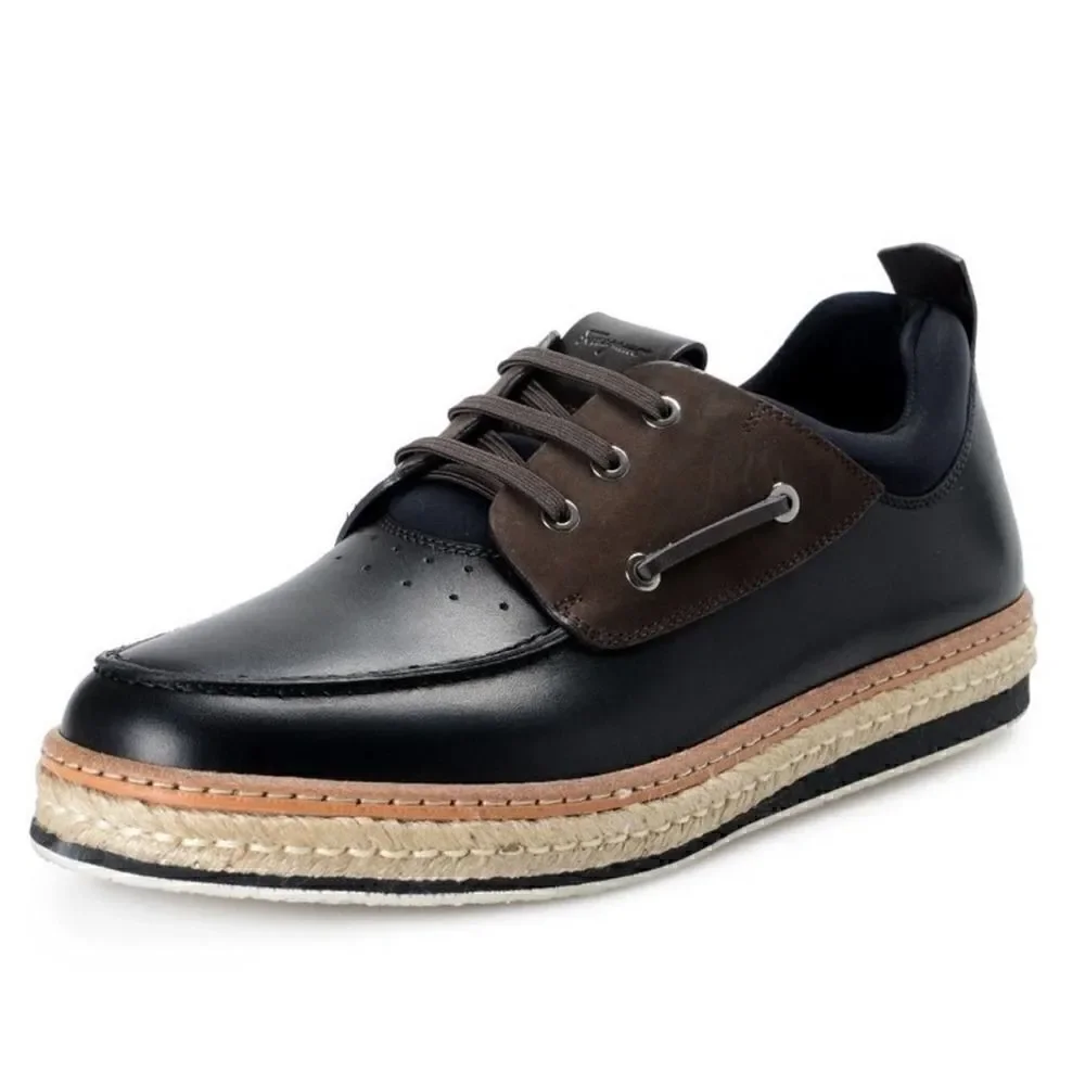 Salvatore Ferragamo Fiano Leather Boat Shoes